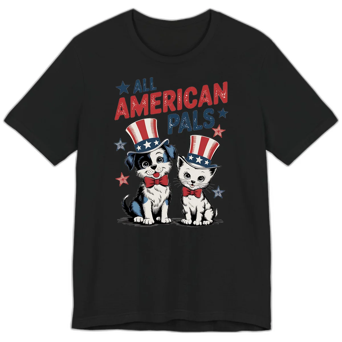 All American Pals Premium T-Shirt in Black