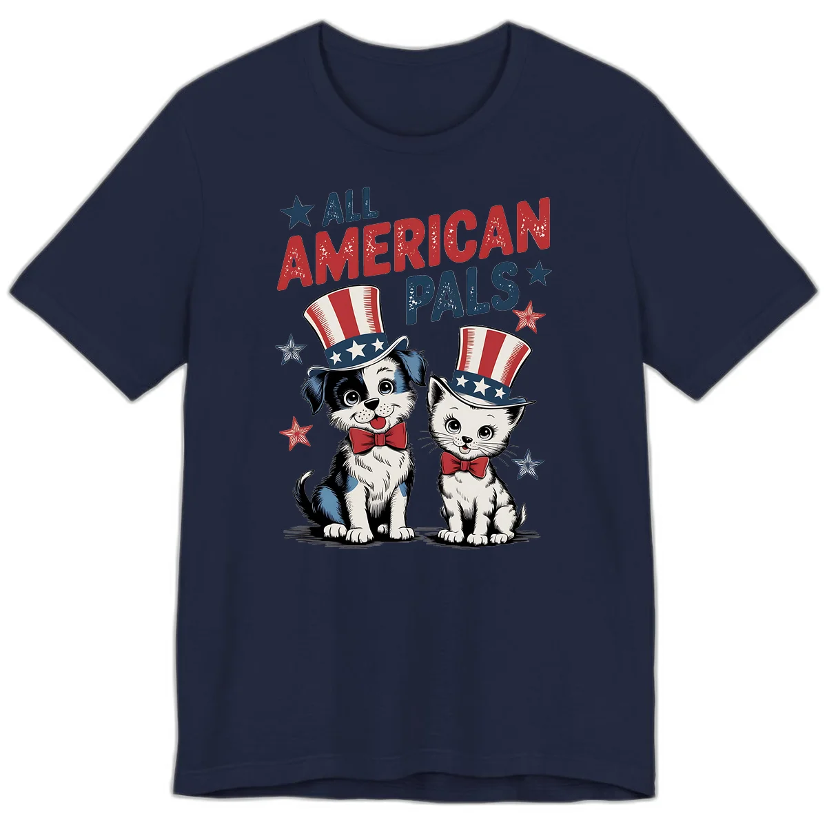 All American Pals Premium T-Shirt in Navy