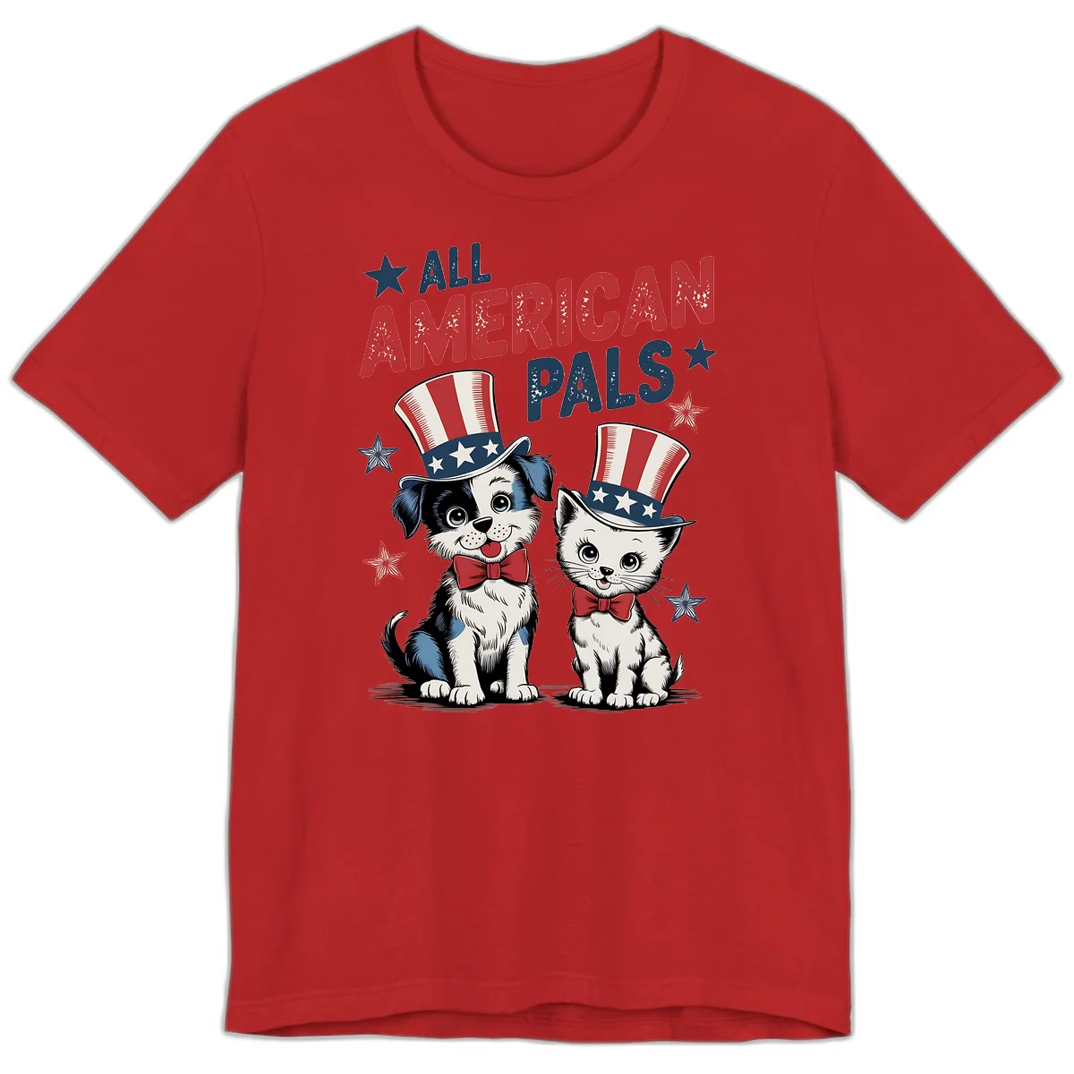 All American Pals Premium T-Shirt in Red