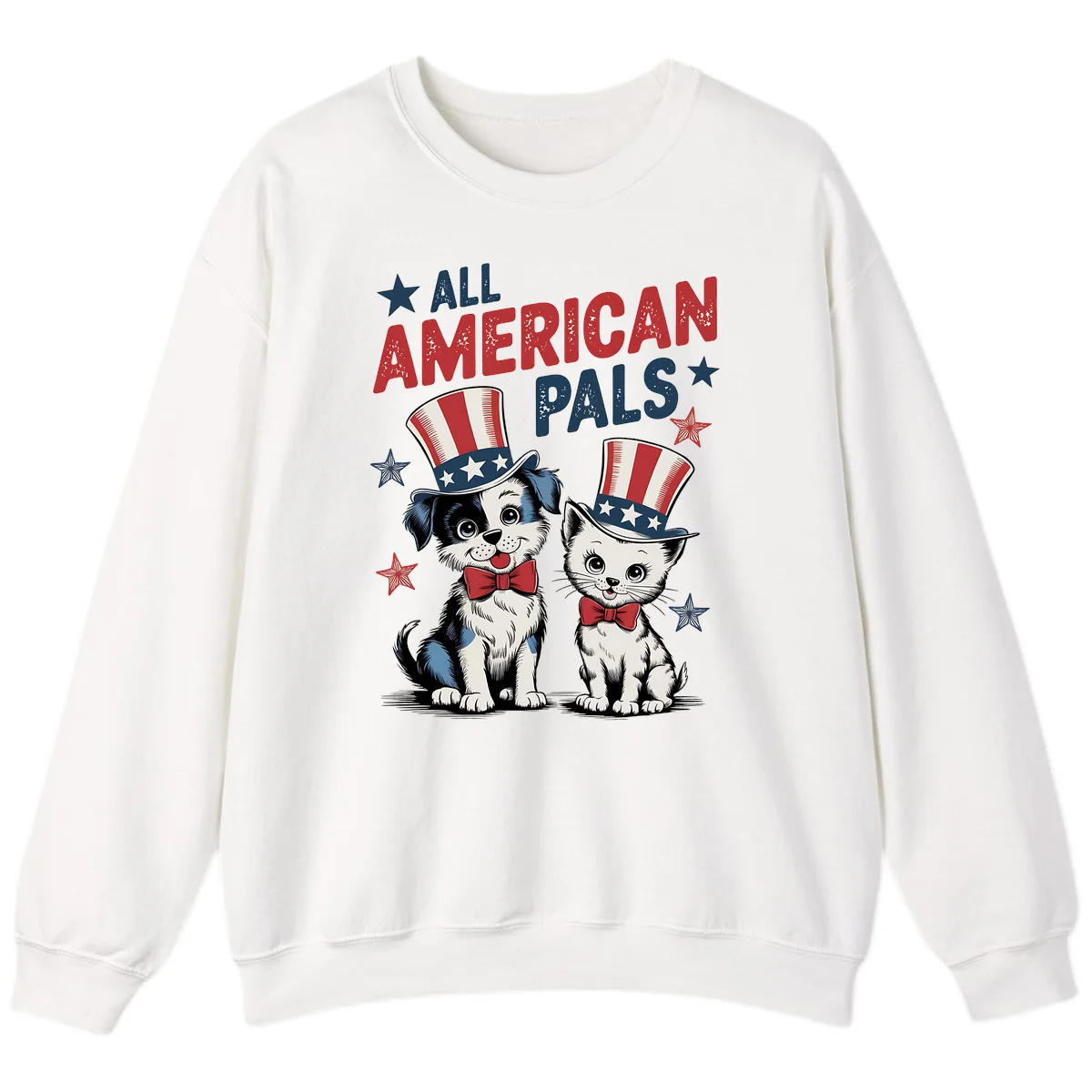 All American Pals Sweatshirt in White