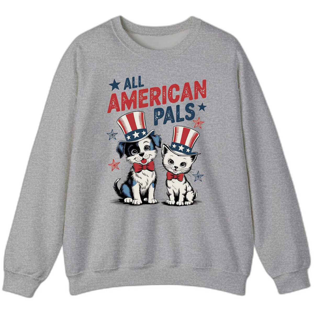 All American Pals Sweatshirt in Sport Grey