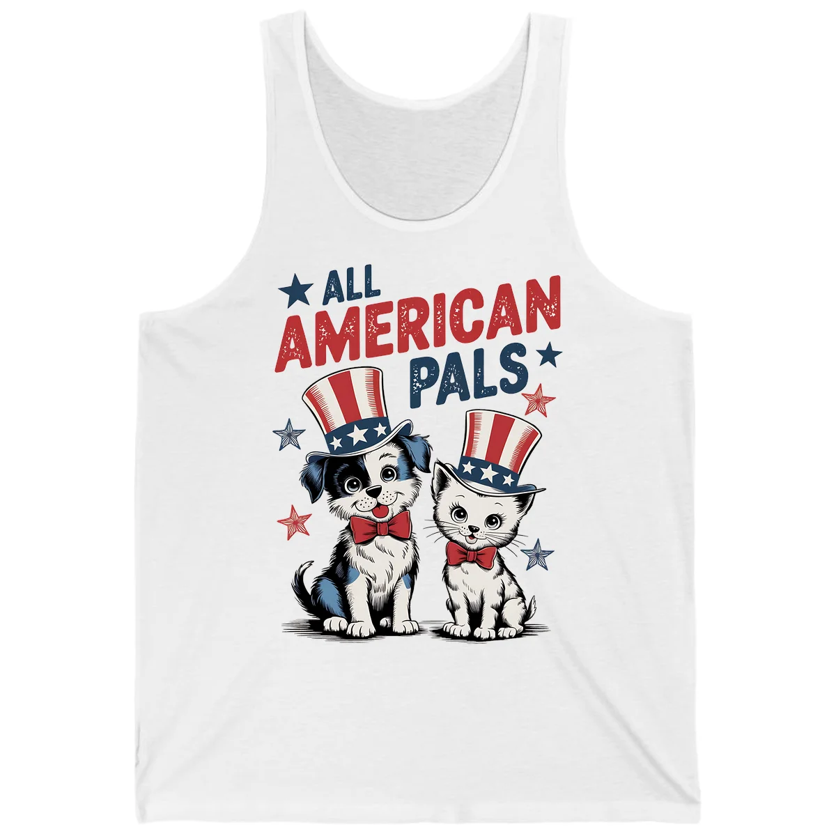 All American Pals Tank in White