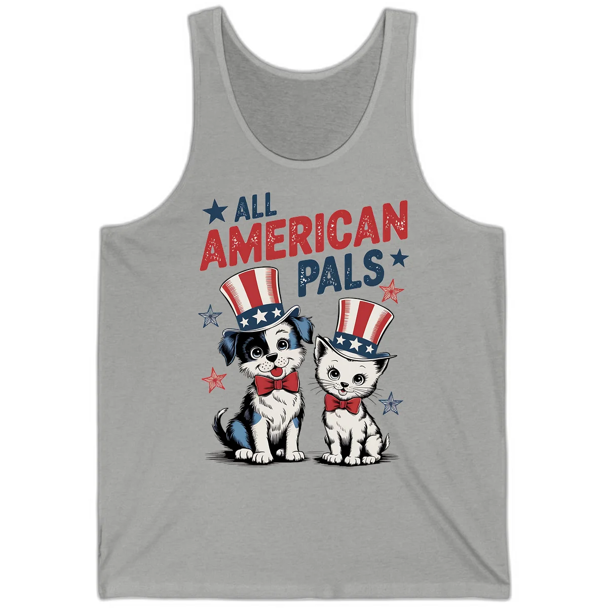 All American Pals Tank in Athletic Heather