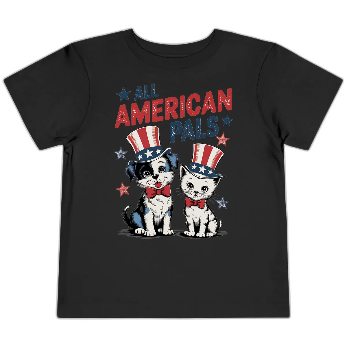 All American Pals Toddler T-Shirt in Black