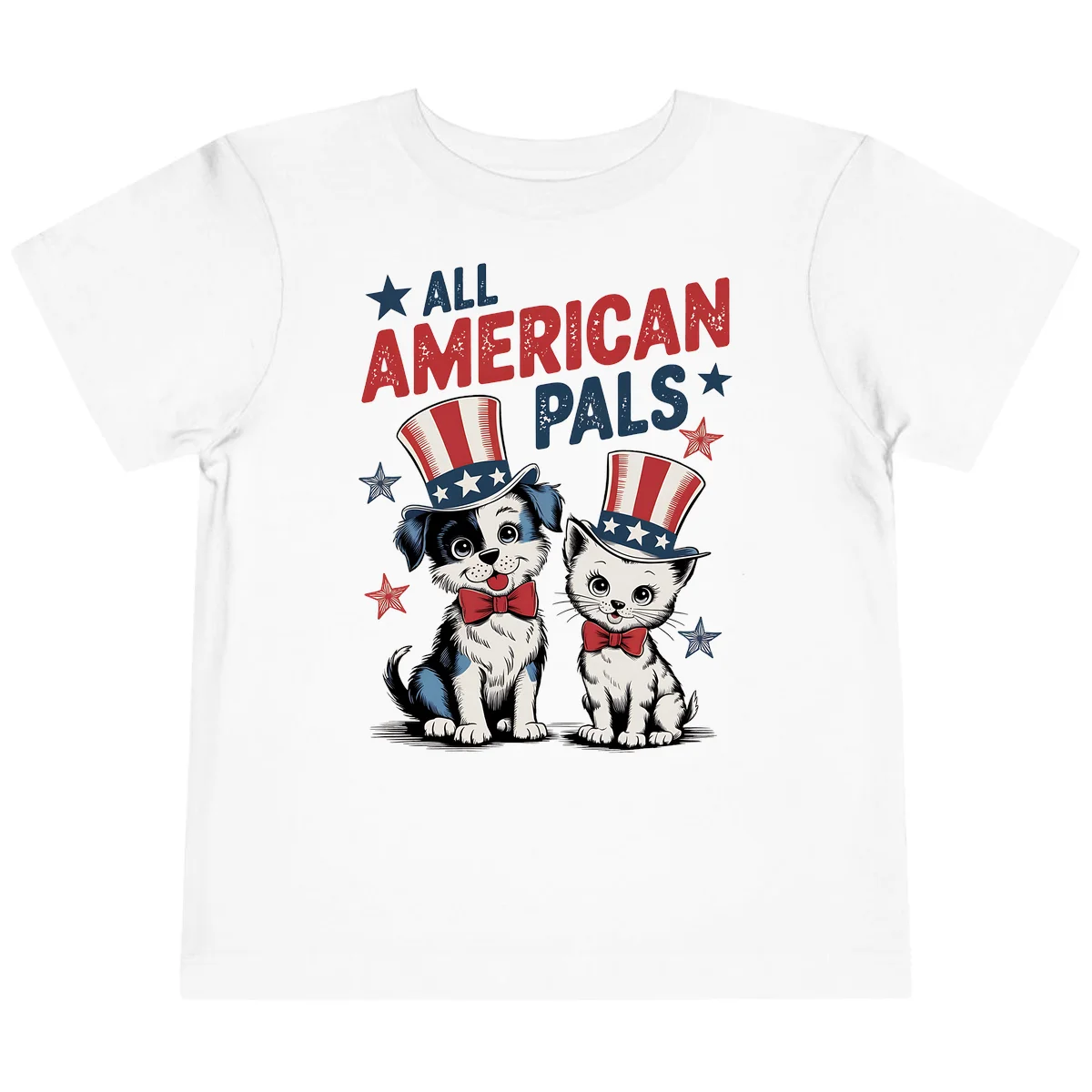 All American Pals Toddler T-Shirt in White