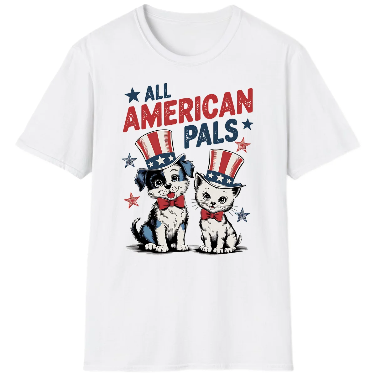 All American Pals T-Shirt in White