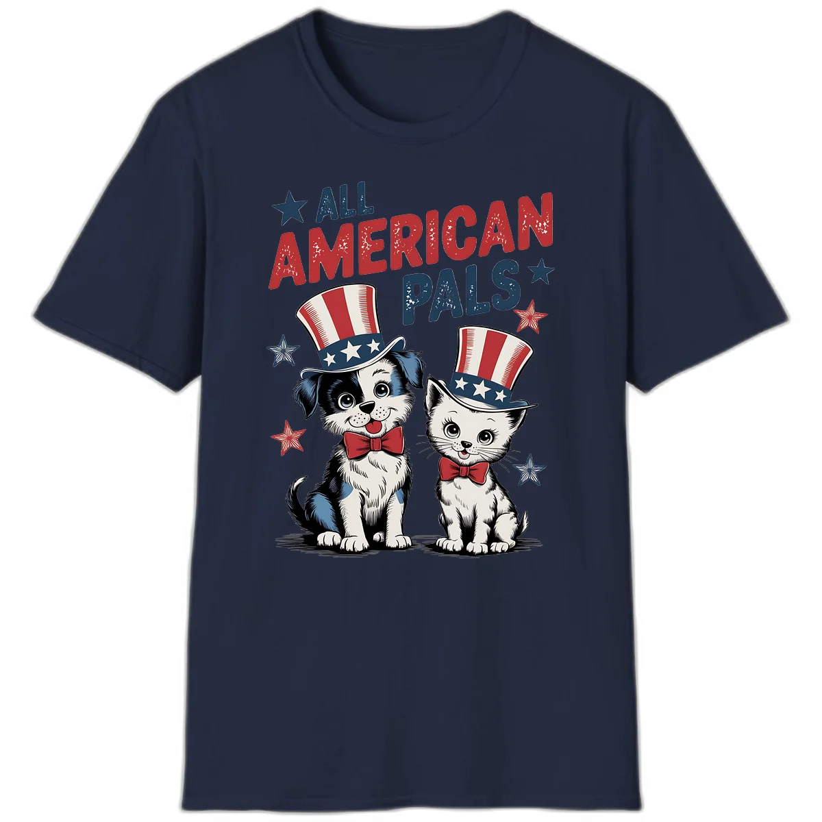All American Pals T-Shirt in Navy