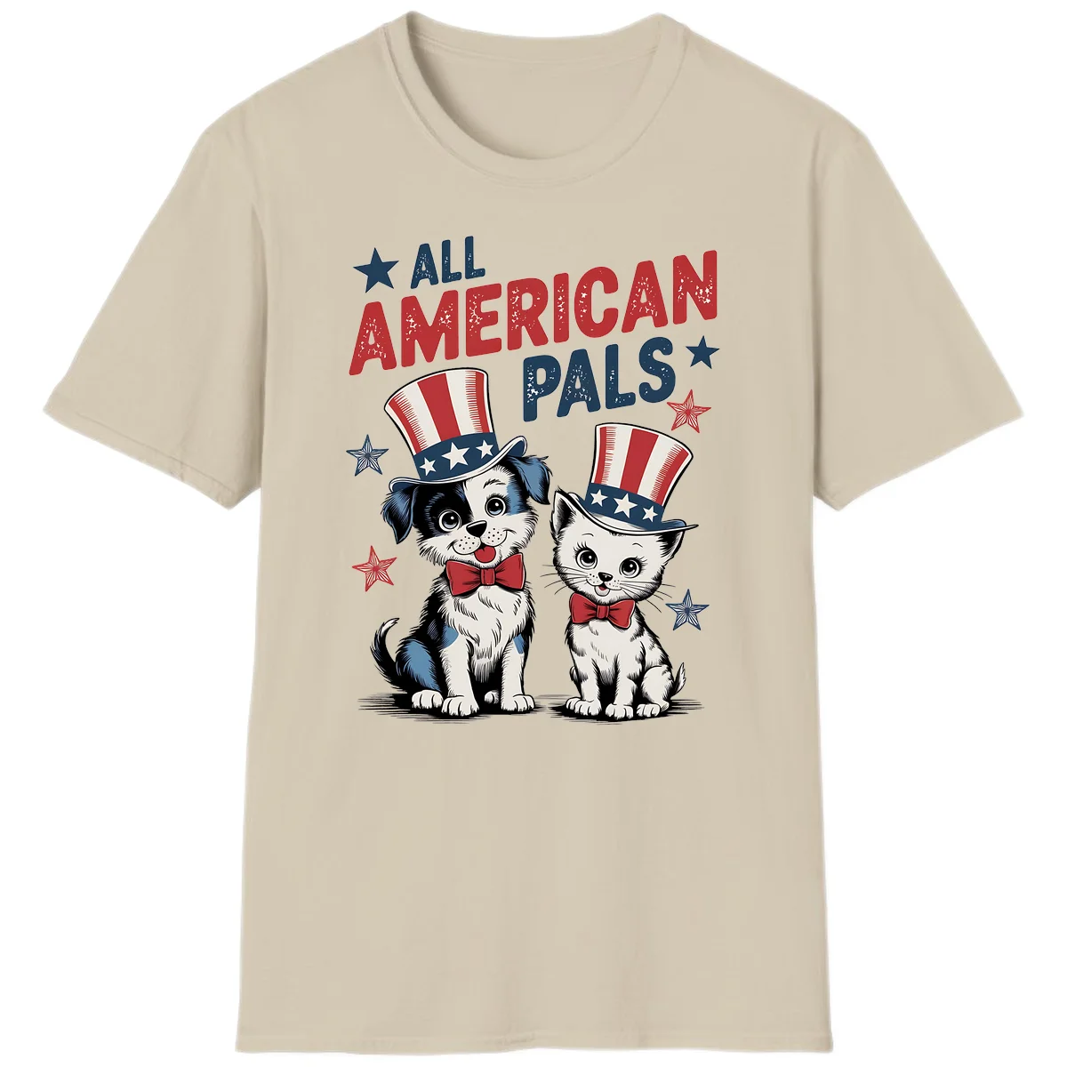 All American Pals T-Shirt in Sand