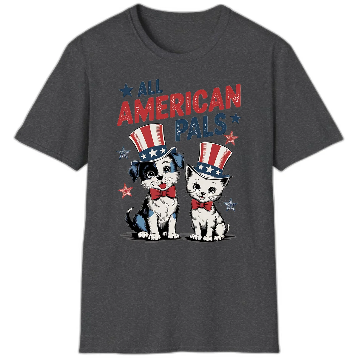 All American Pals T-Shirt in Dark Heather