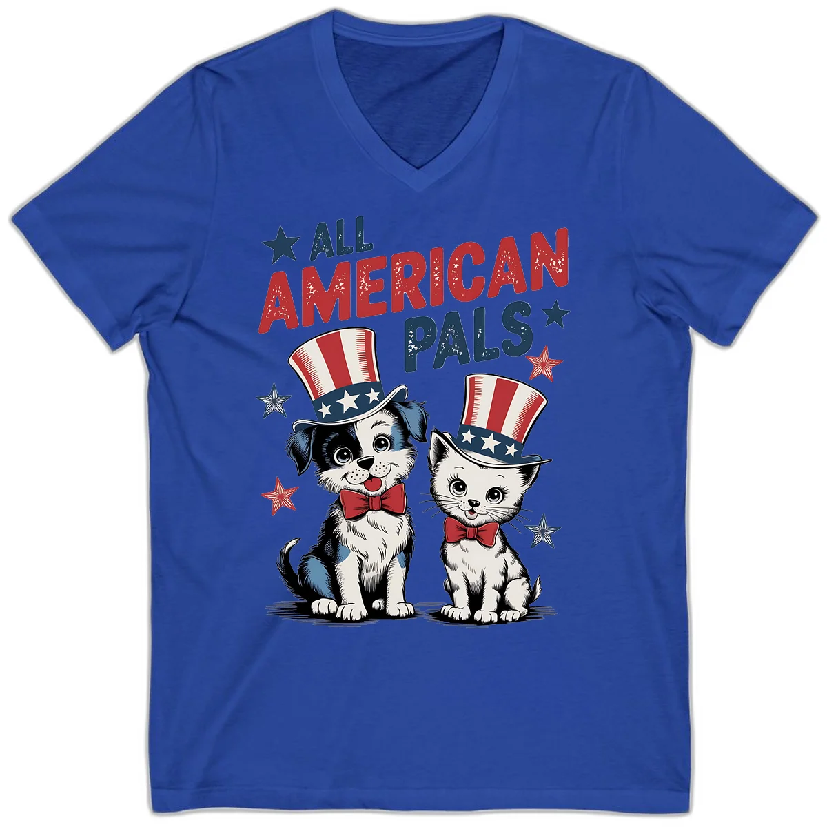 All American Pals V-Neck in True Royal