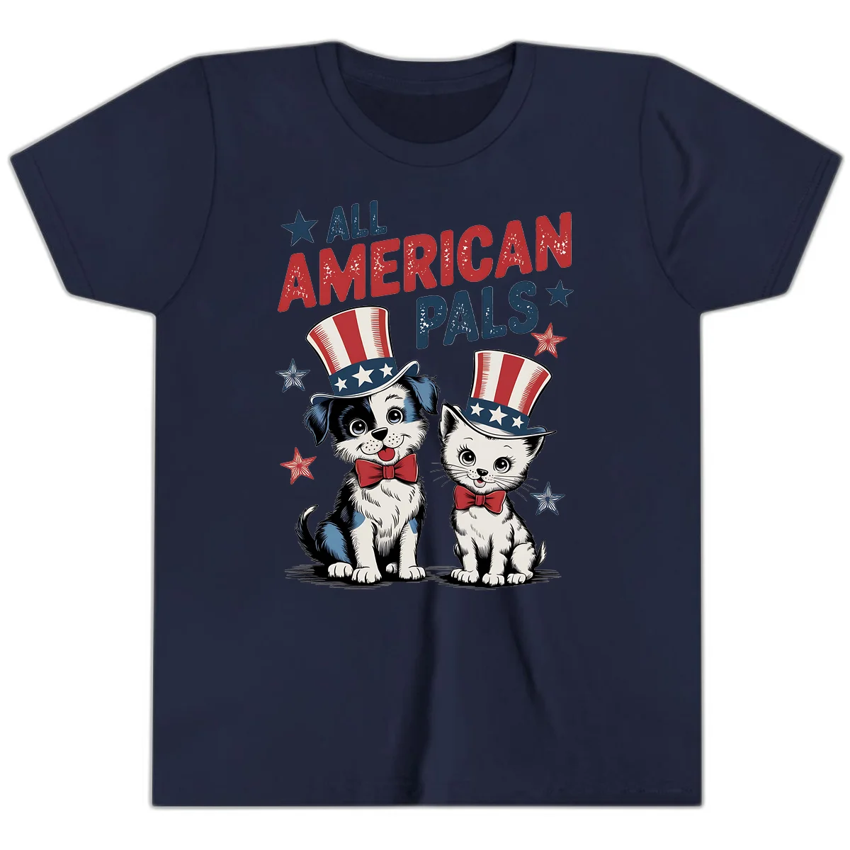 All American Pals Youth T-Shirt in Navy