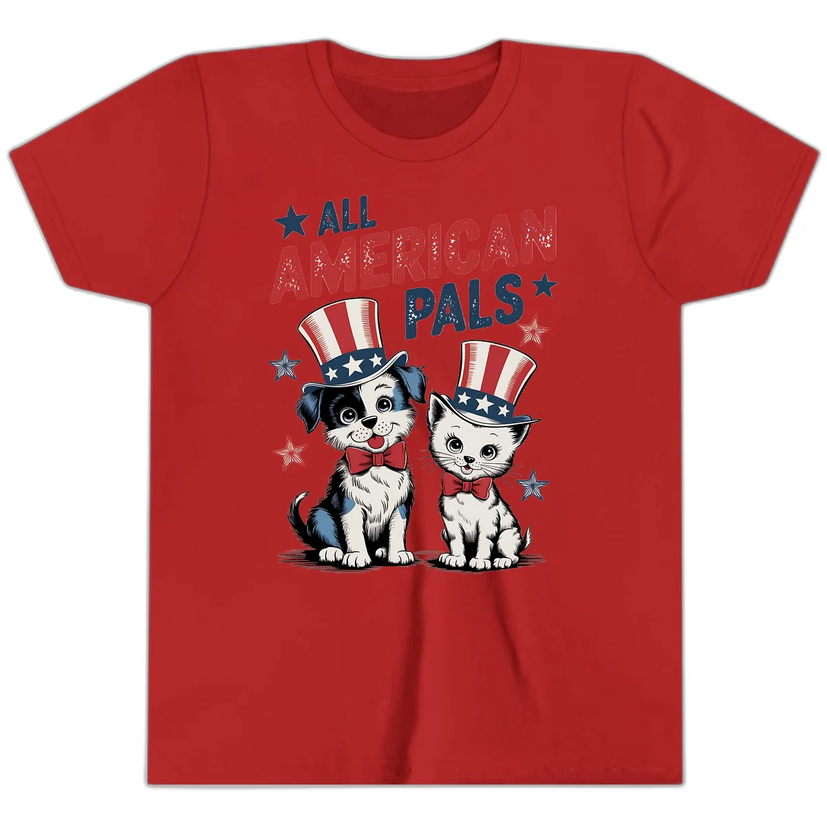 All American Pals Youth T-Shirt in Red