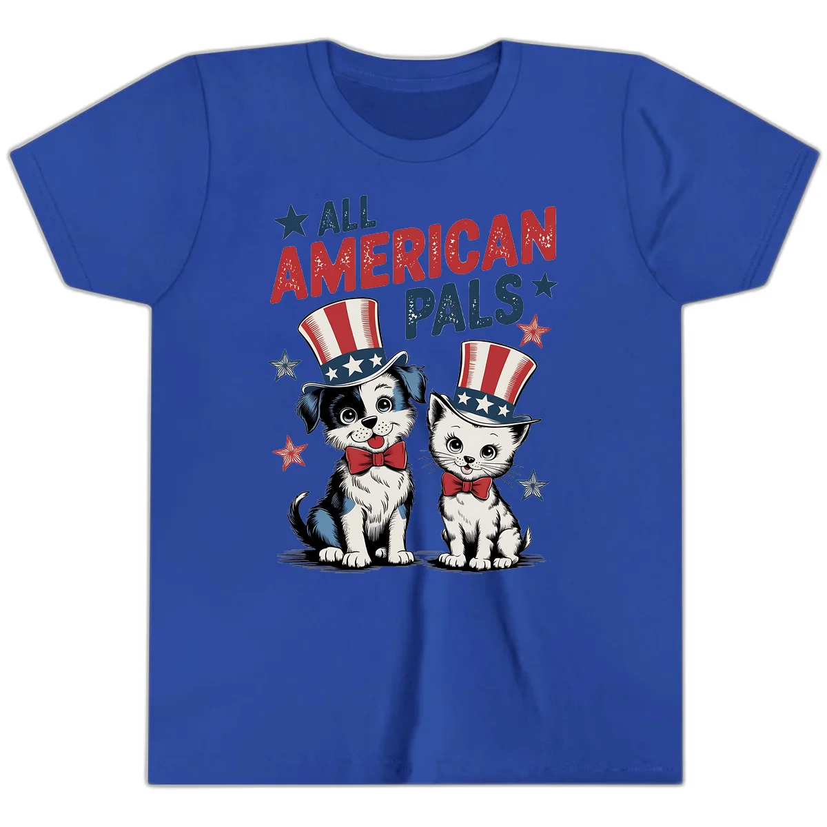 All American Pals Youth T-Shirt in True Royal