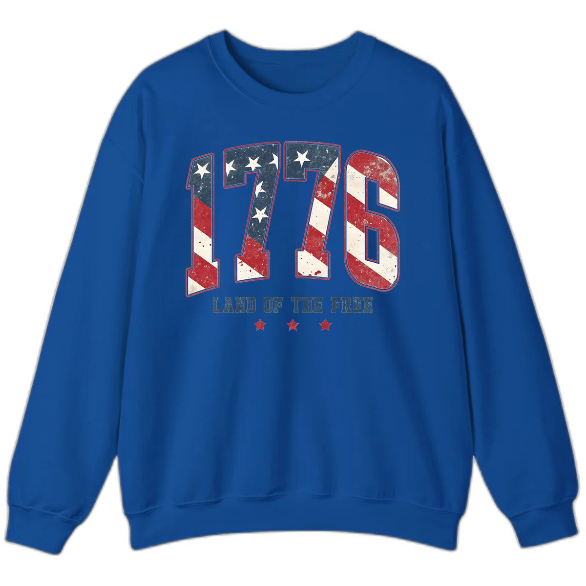 Vintage 1776 Land Of The Free Sweatshirt in Royal