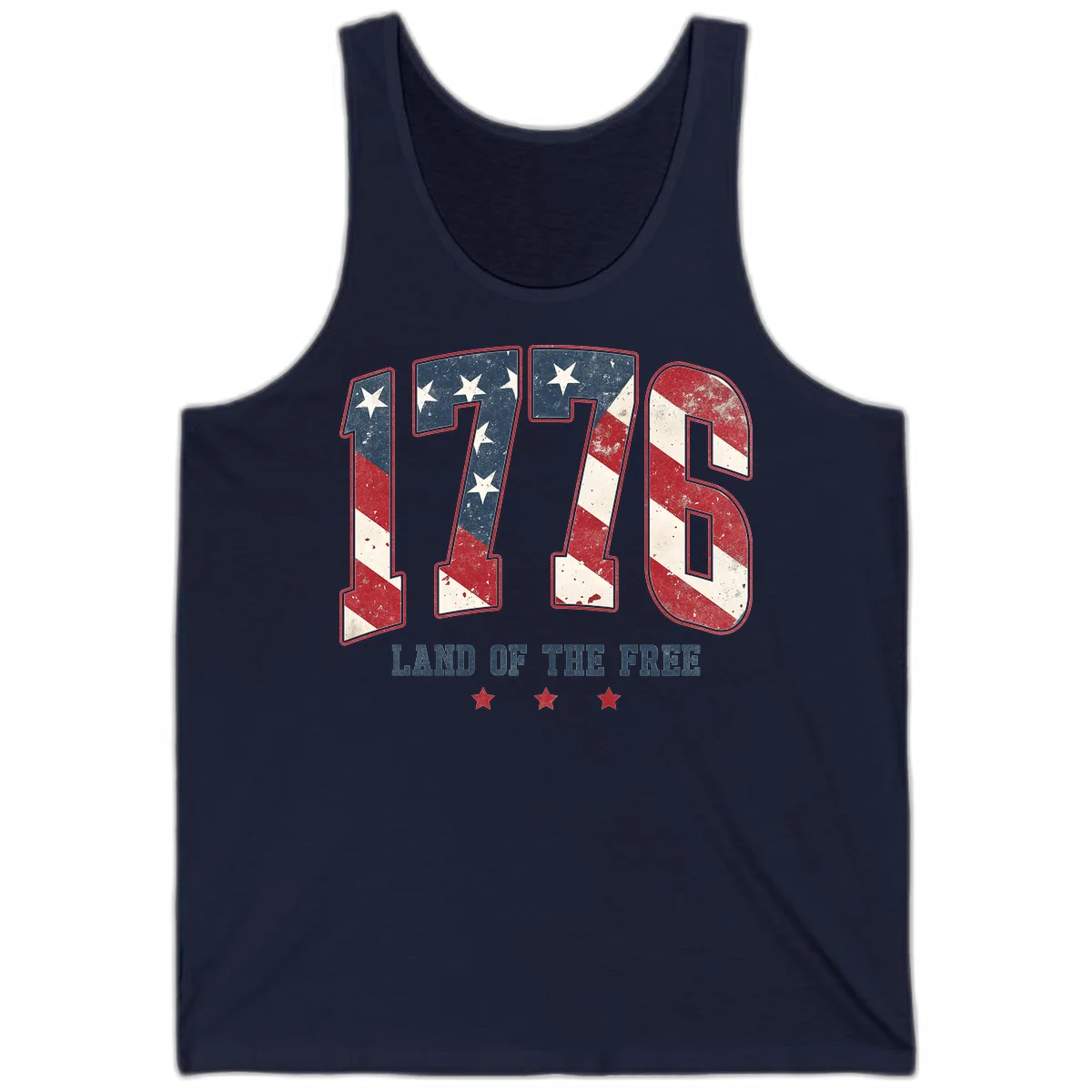 Vintage 1776 Land Of The Free Tank in Navy