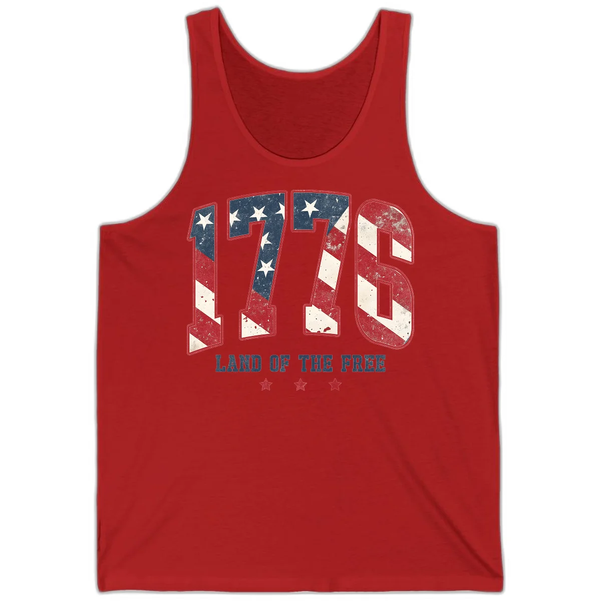 Vintage 1776 Land Of The Free Tank in Red