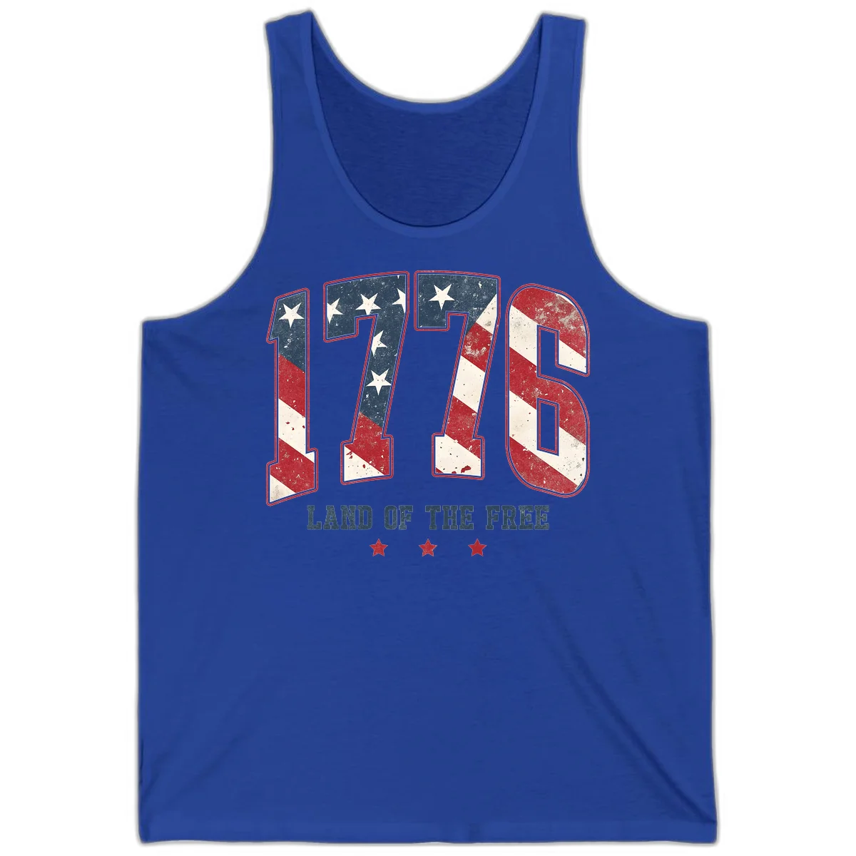 Vintage 1776 Land Of The Free Tank in True Royal