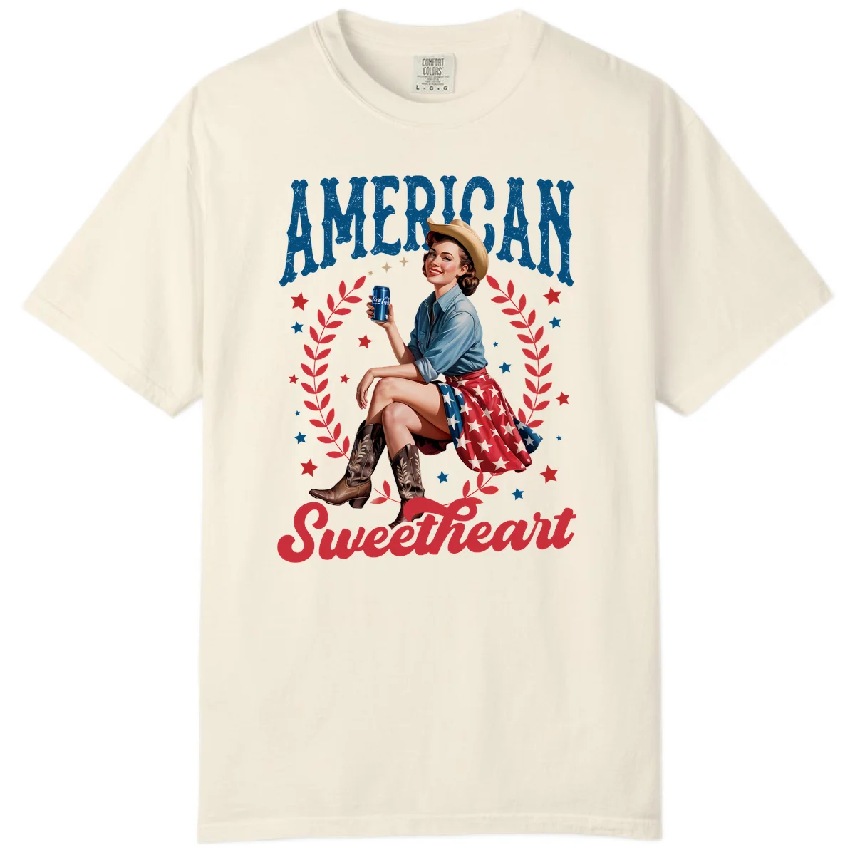 American Sweetheart Pin-Up Comfort Color in Ivory