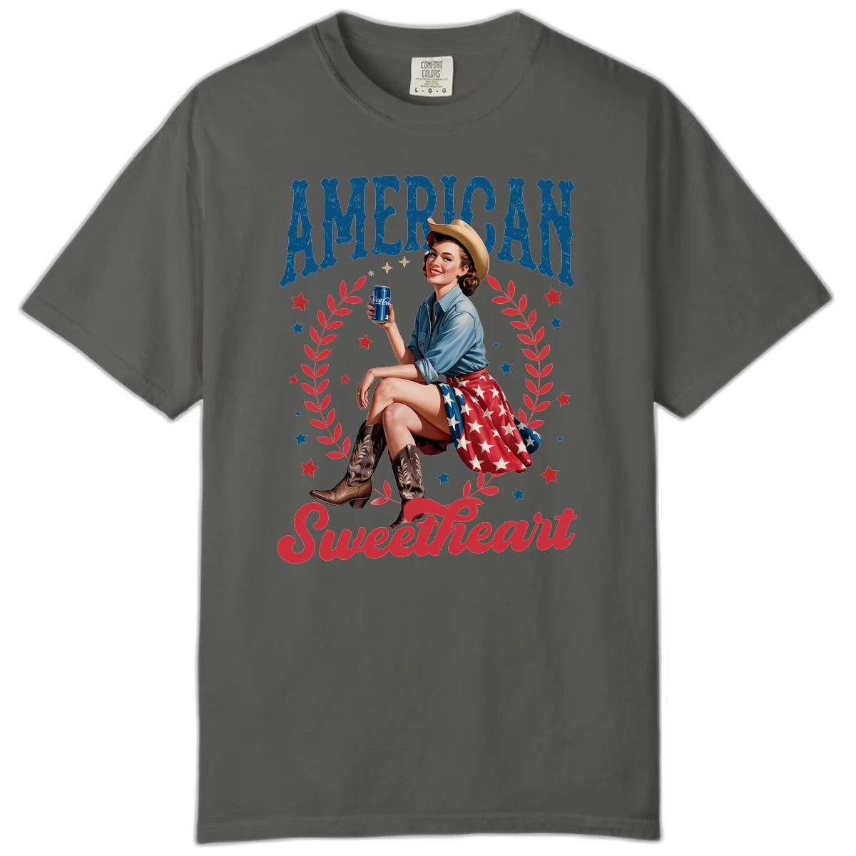 American Sweetheart Pin-Up Comfort Color in Pepper
