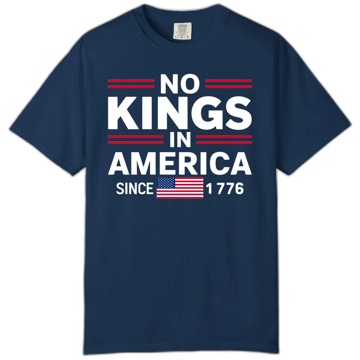 KINGS AMERICA 1776 Comfort Color Tee in Navy