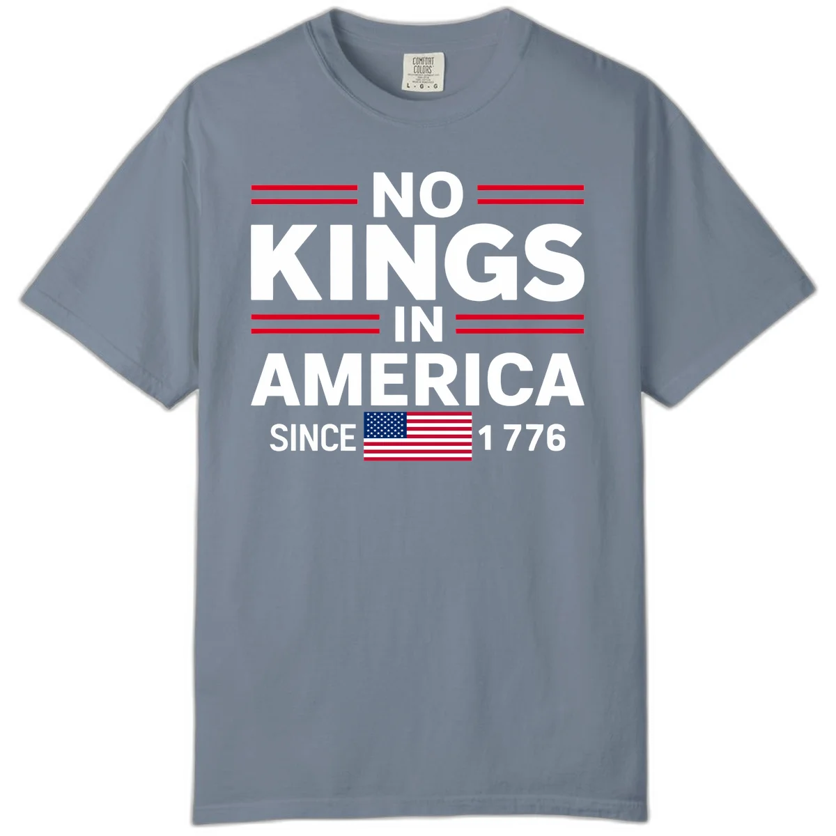 KINGS AMERICA 1776 Comfort Color Tee in Blue Jean