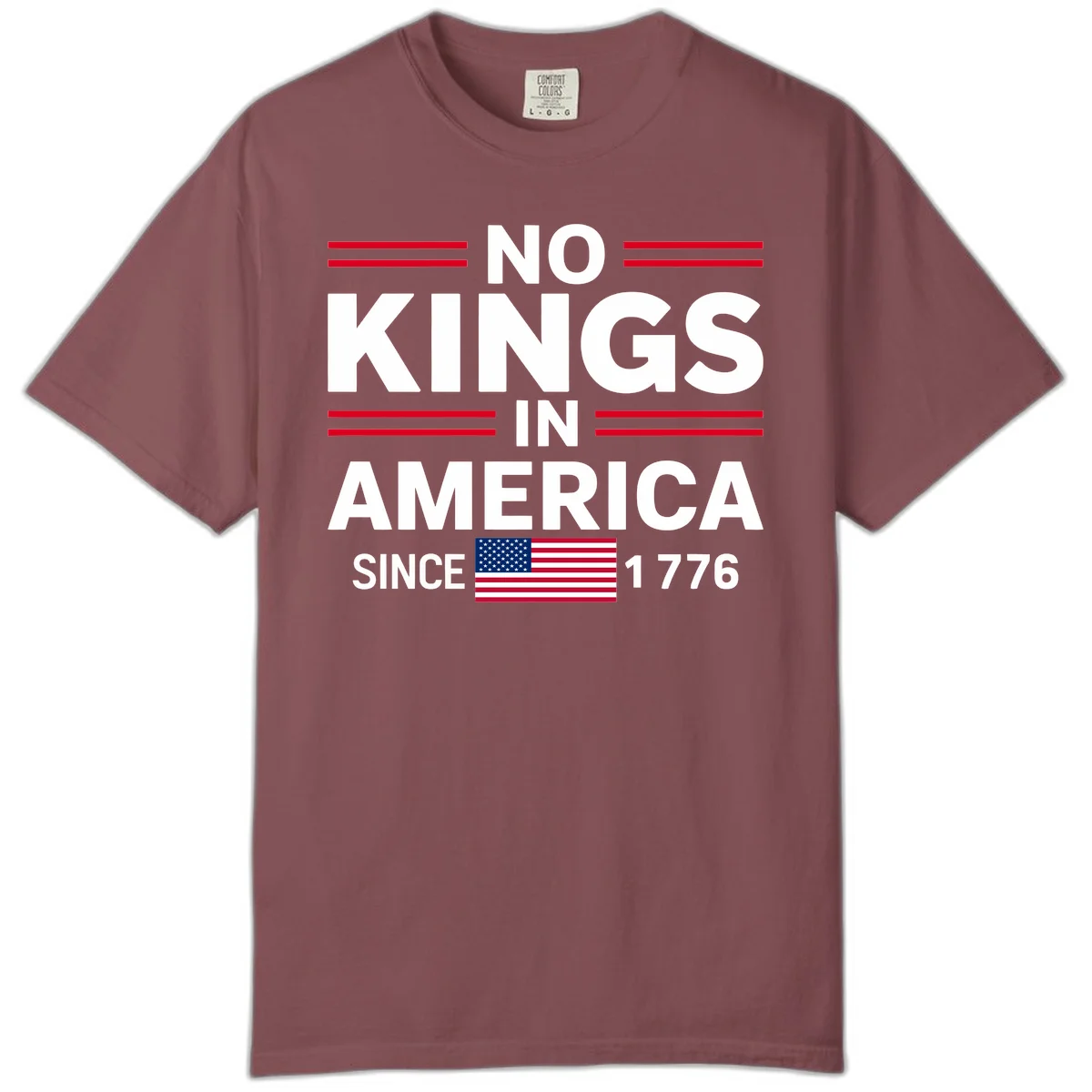 KINGS AMERICA 1776 Comfort Color Tee in Brick