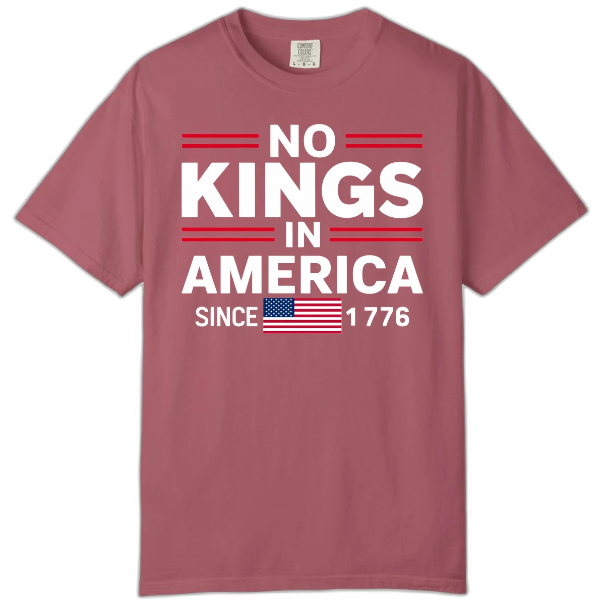 KINGS AMERICA 1776 Comfort Color Tee in Crimson