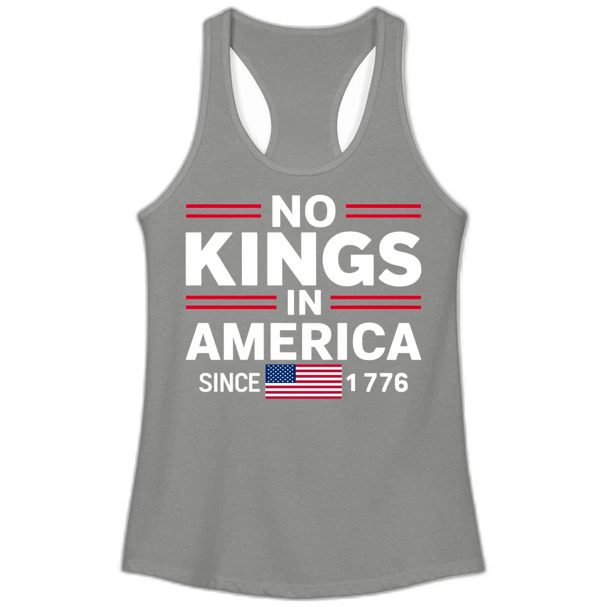 KINGS AMERICA 1776 Ladies Tank in Heather Grey