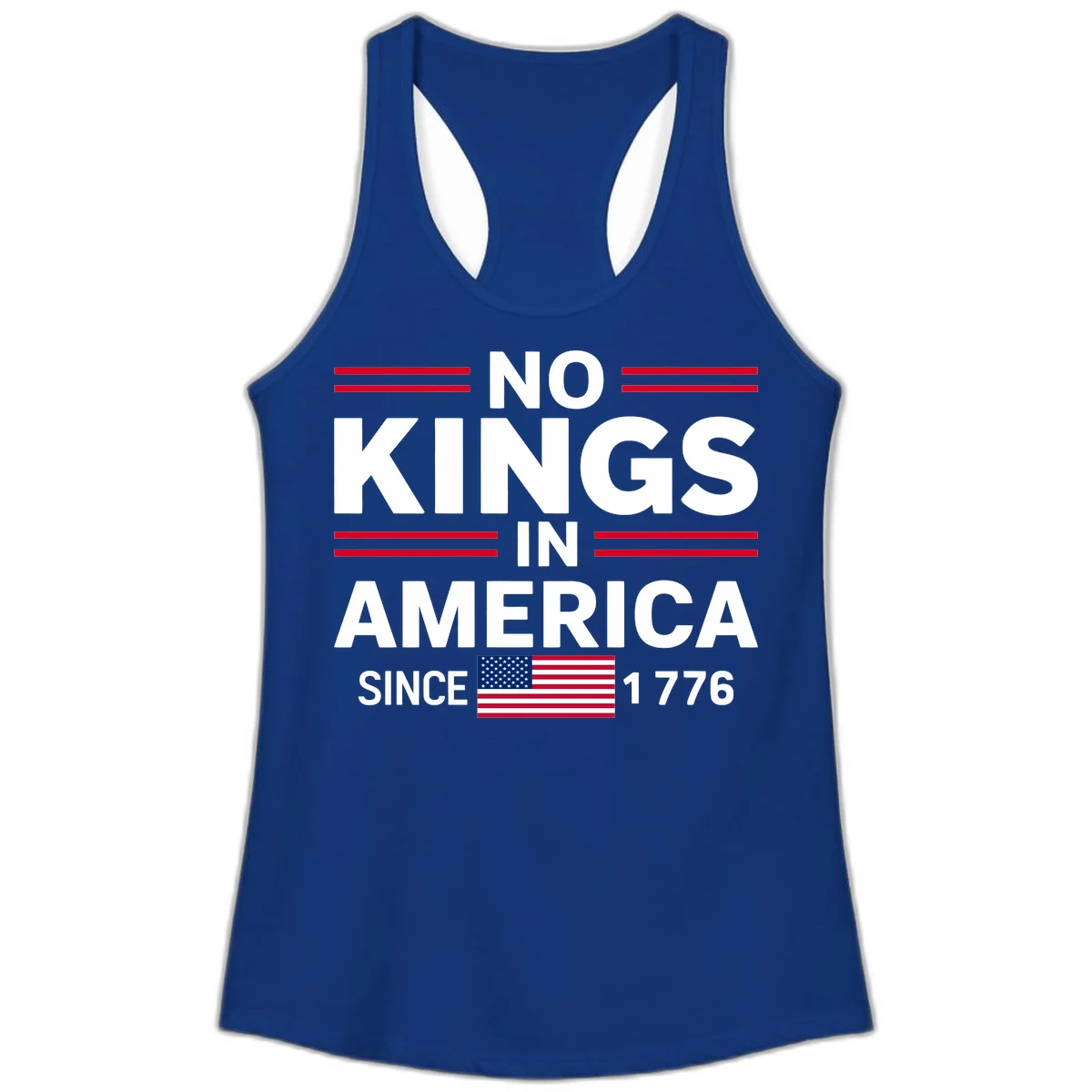 KINGS AMERICA 1776 Ladies Tank in Solid Royal