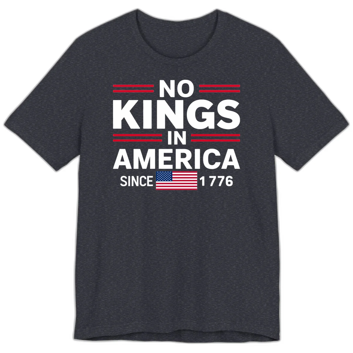 KINGS AMERICA 1776 Premium T-Shirt in Heather Navy