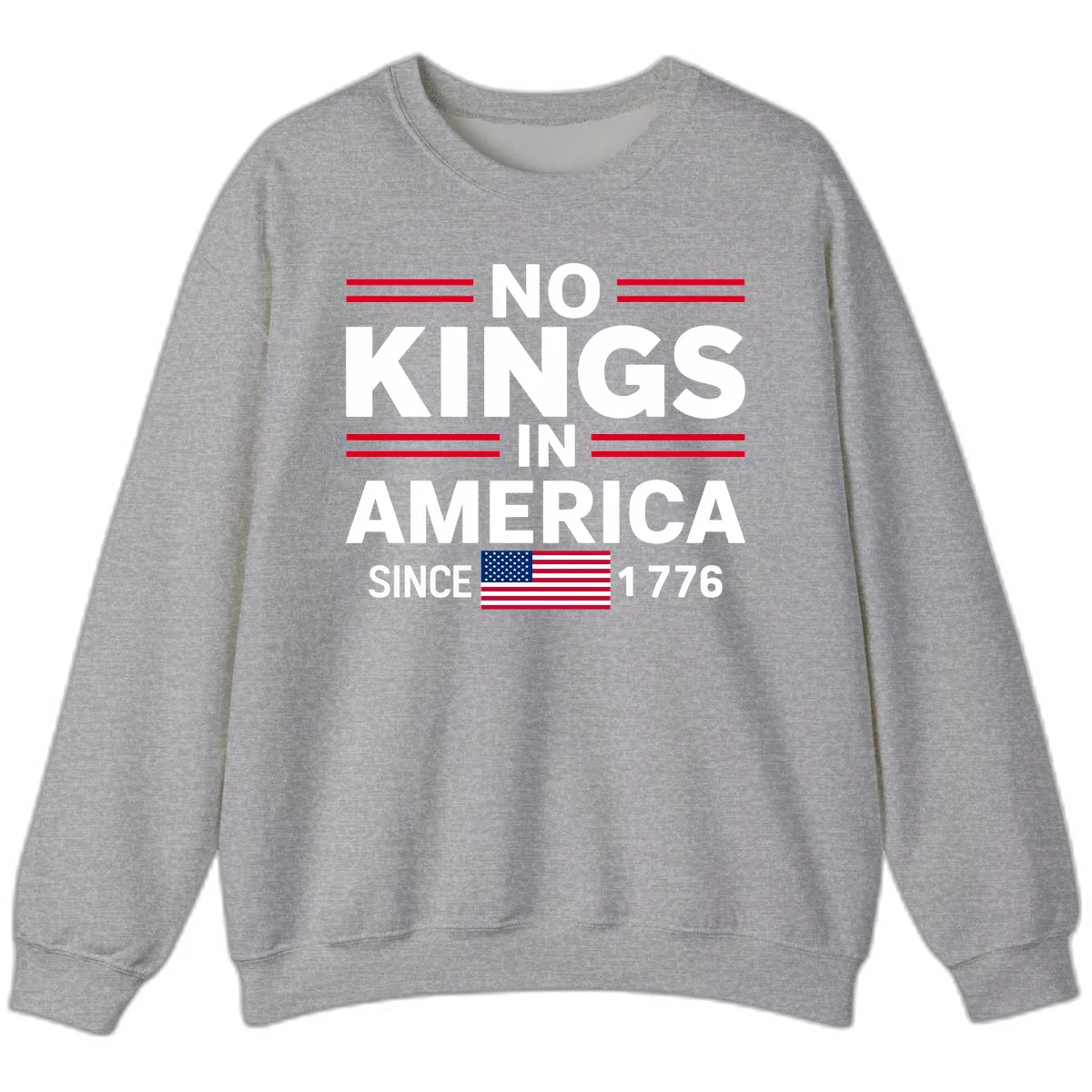 KINGS AMERICA 1776 Sweatshirt in Sport Grey