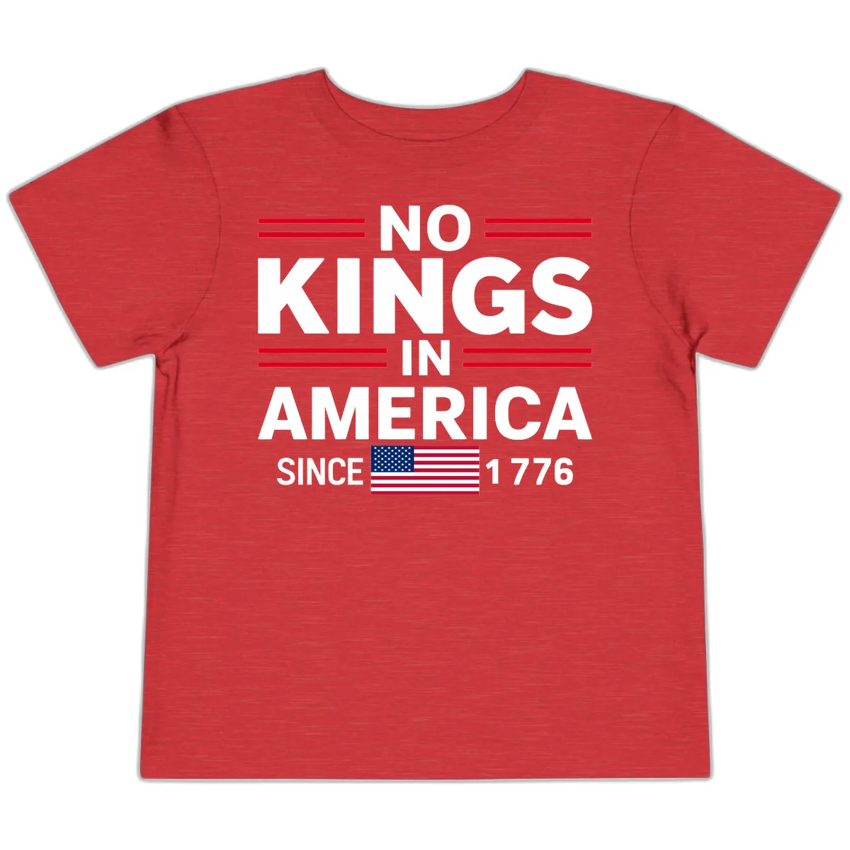 KINGS AMERICA 1776 Heritage Design Toddler T-Shirt in Heather Red