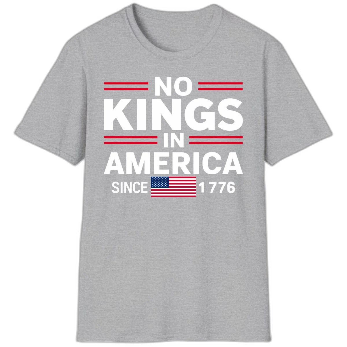 KINGS AMERICA 1776 Heritage T-Shirt in Sport Grey