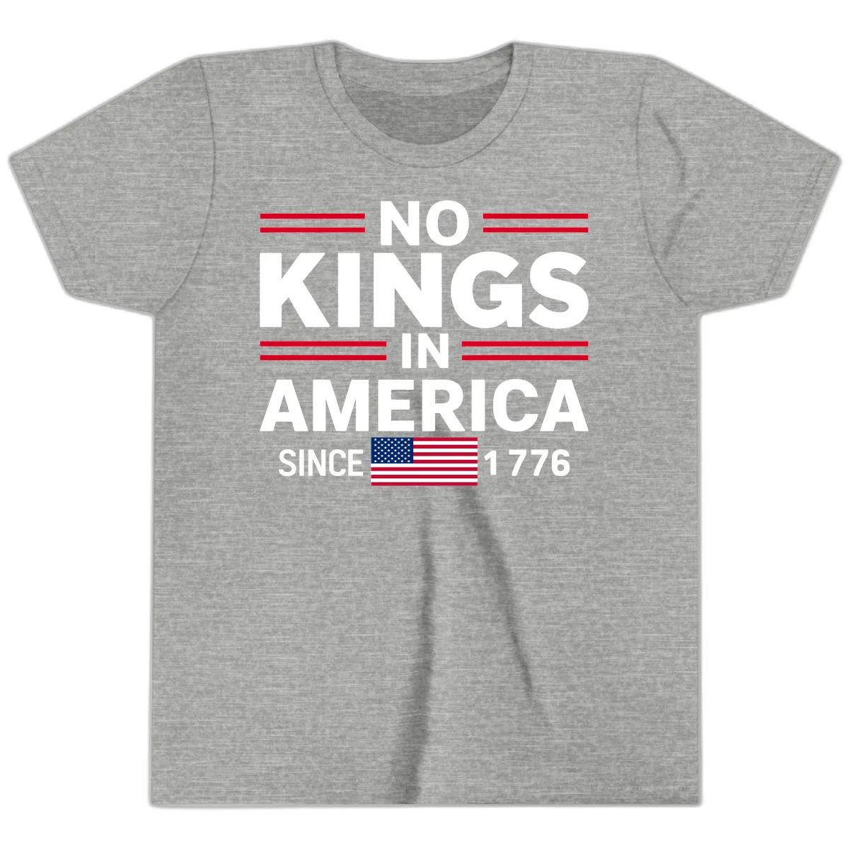KINGS AMERICA 1776 Youth T-Shirt in Athletic Heather