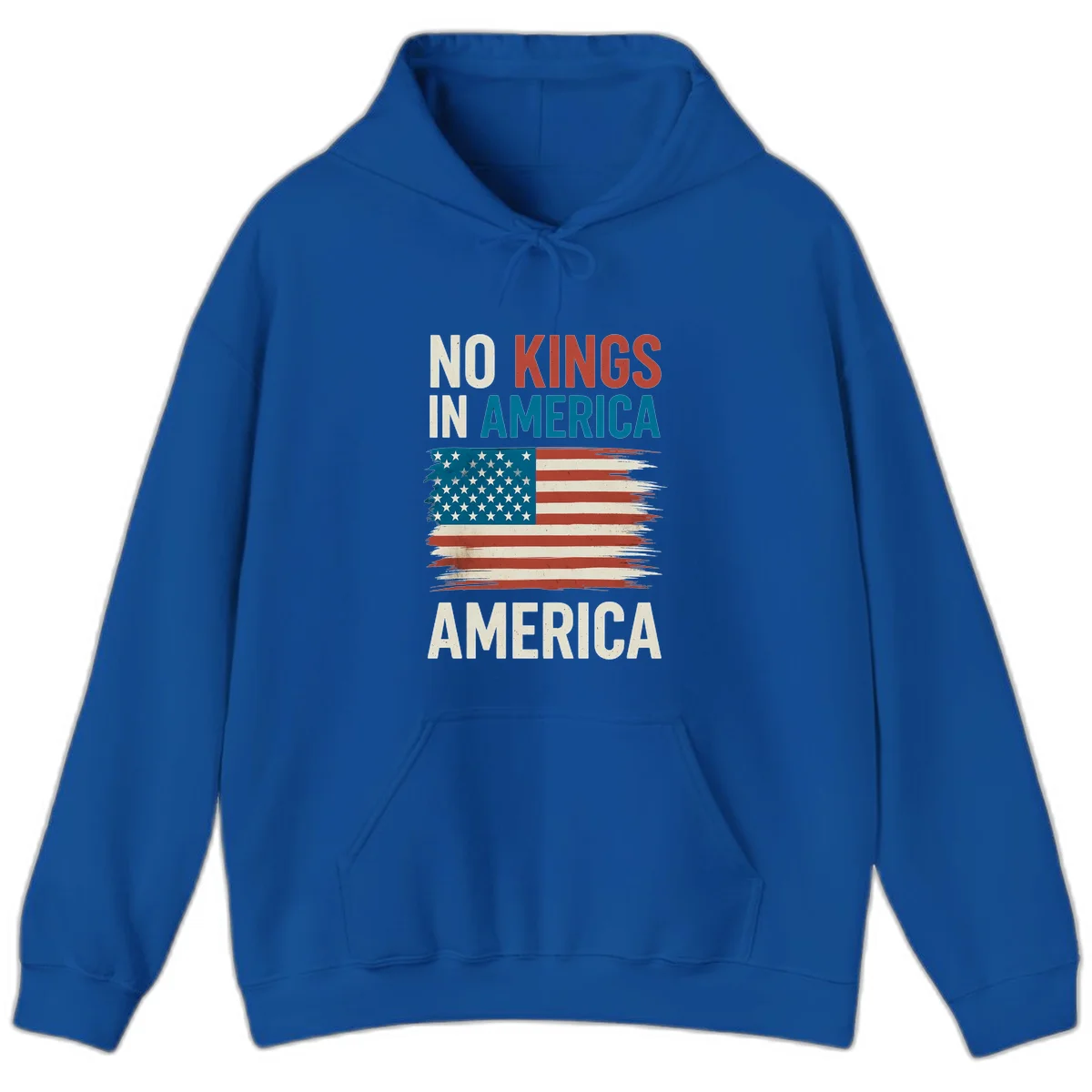 No Kings In America Hoodie in Royal