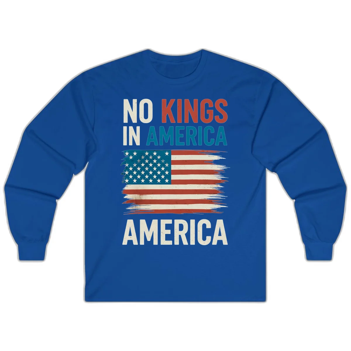 No Kings In America Long Sleeve in Royal