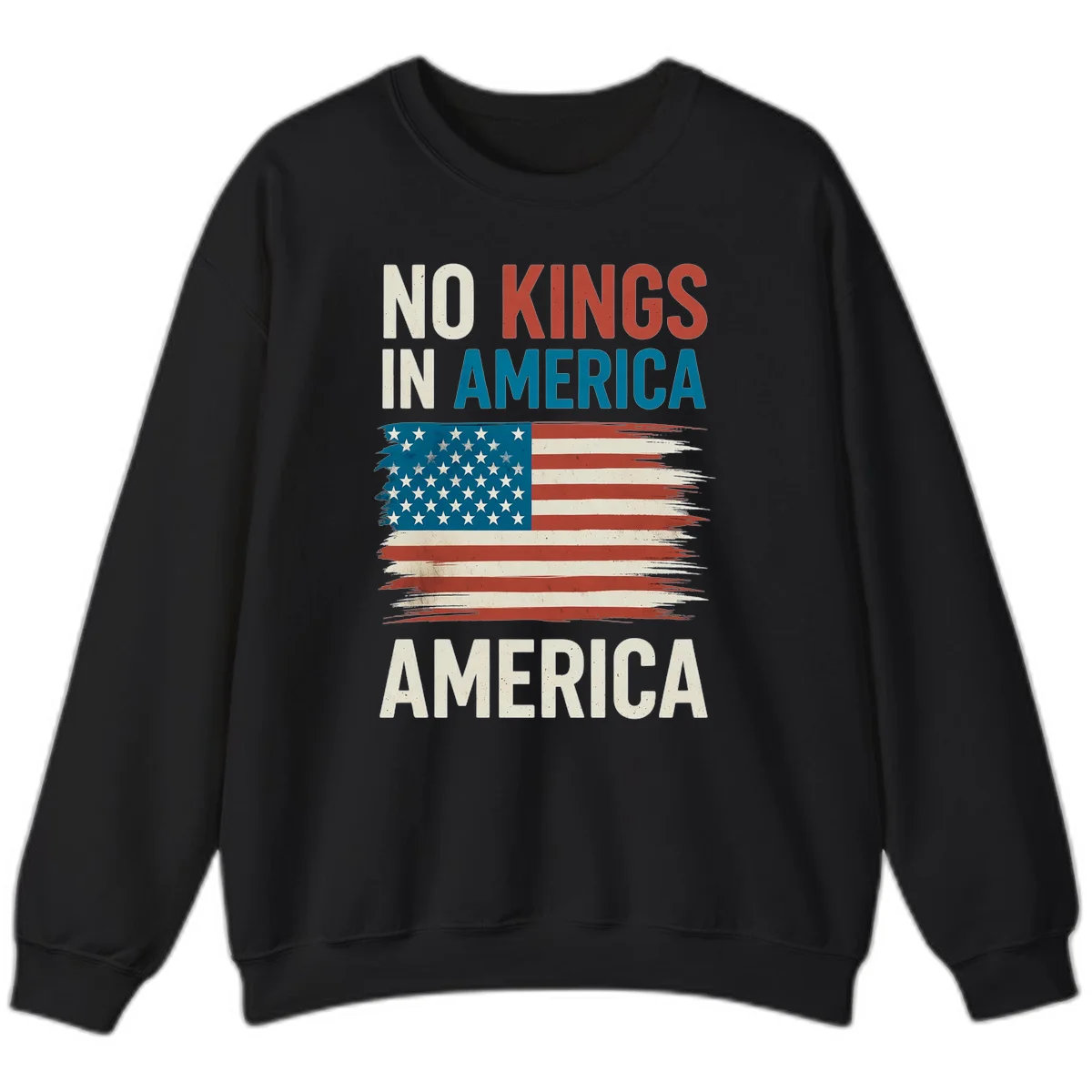 No Kings In America Sweatshirt in Black