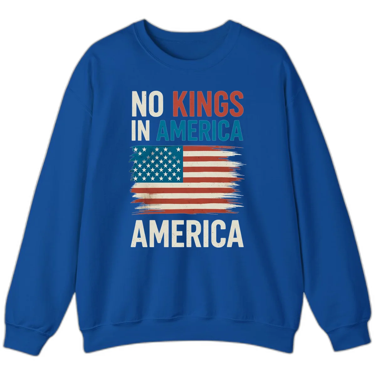 No Kings In America Sweatshirt in Royal