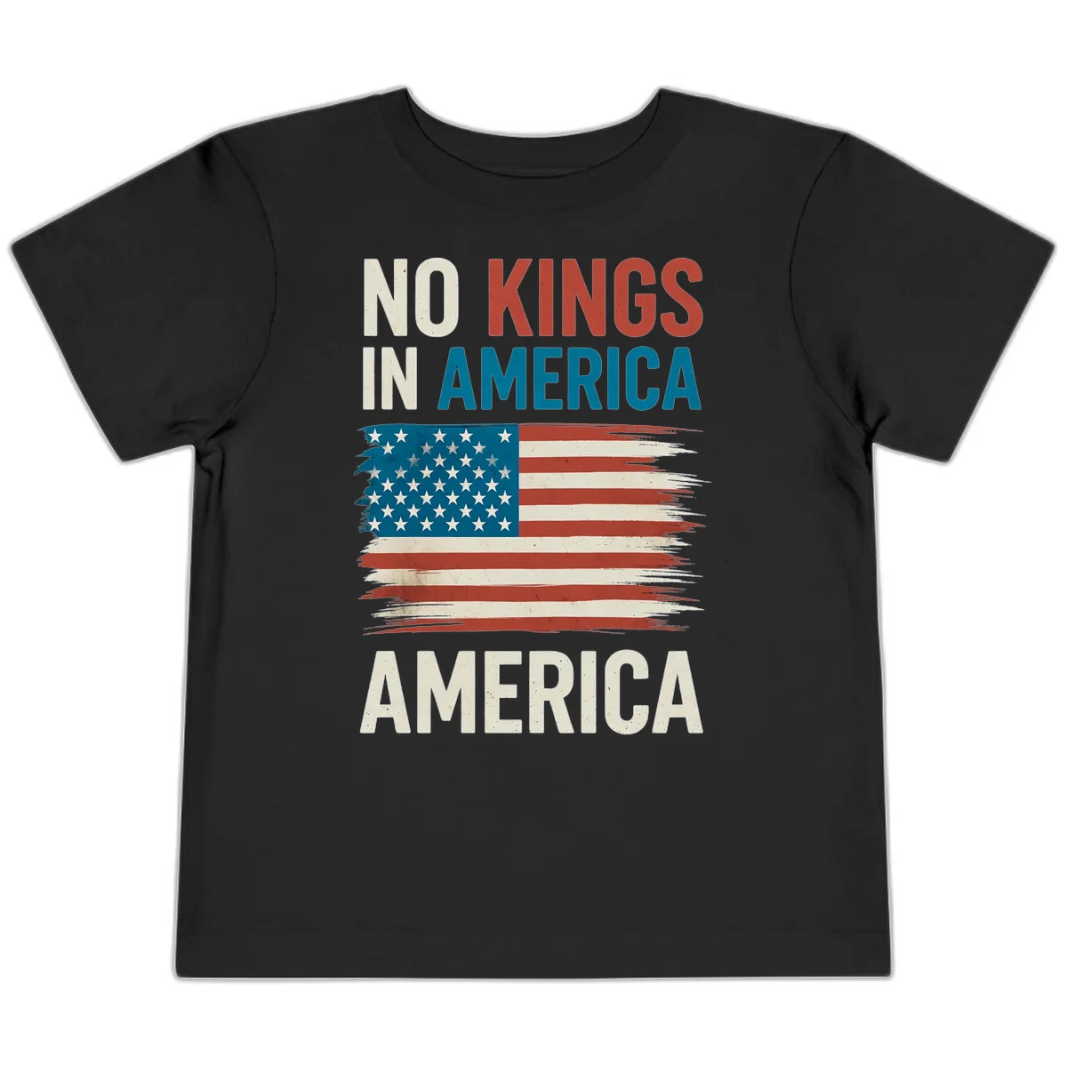 No Kings In America Toddler T-Shirt in Black