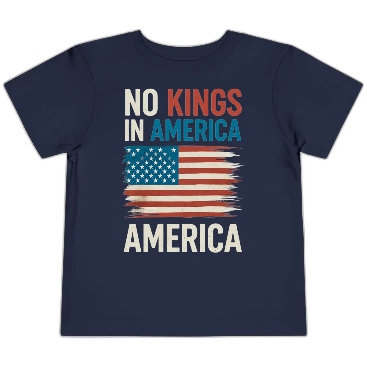 No Kings In America Toddler T-Shirt in Navy
