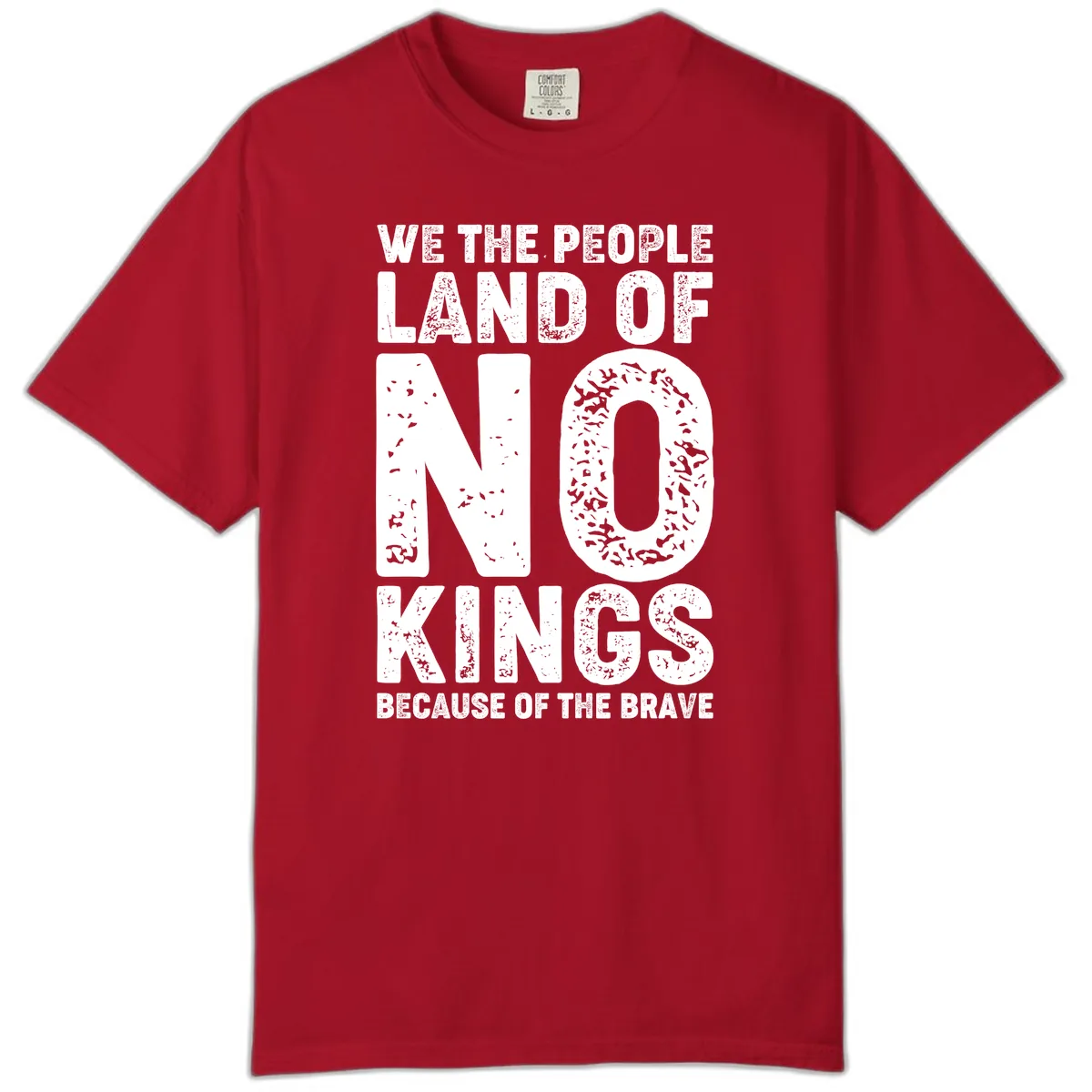We The People Bravery Foundation Historical Quote Comfort Color in Red