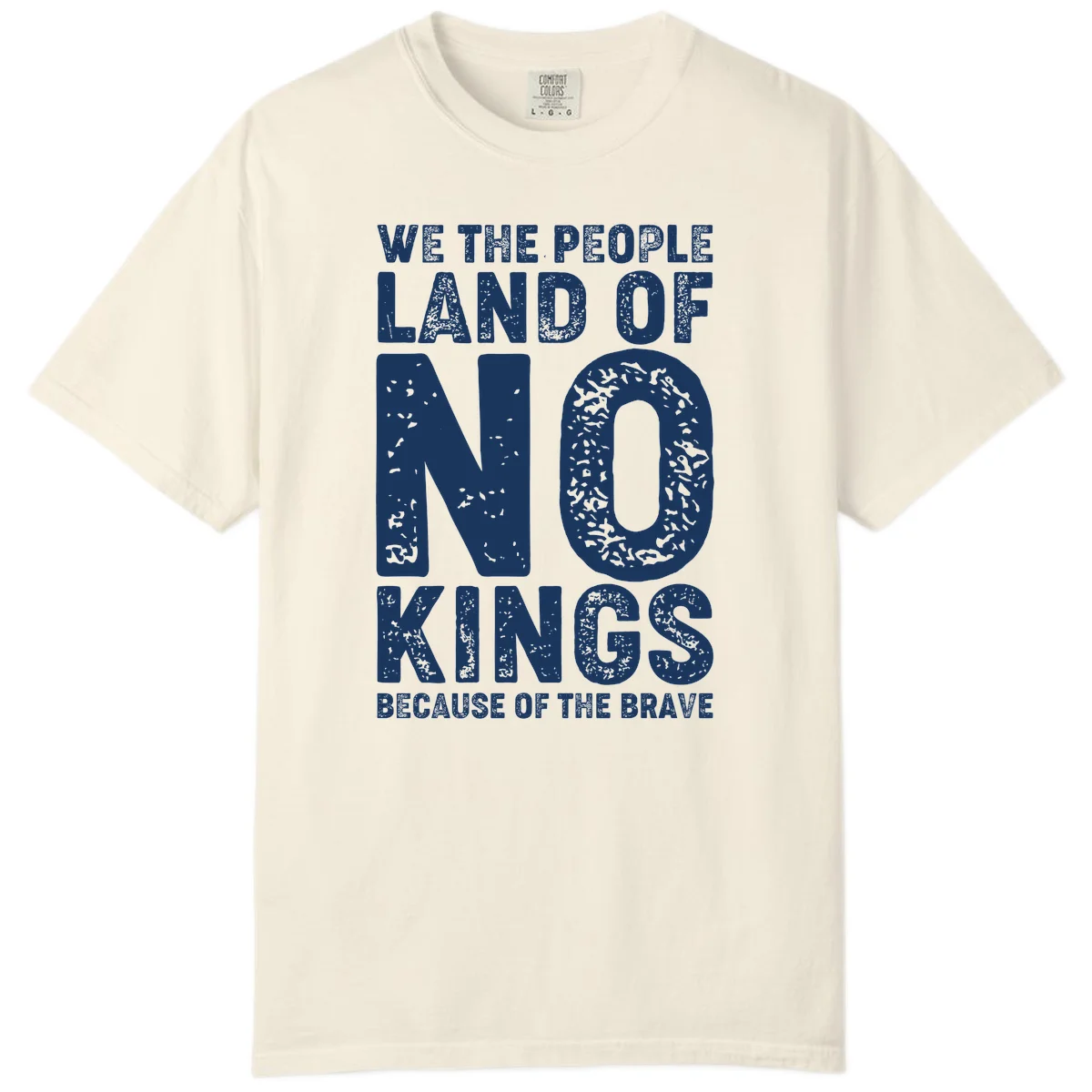 We The People Bravery Foundation Comfort Color Tee in Ivory