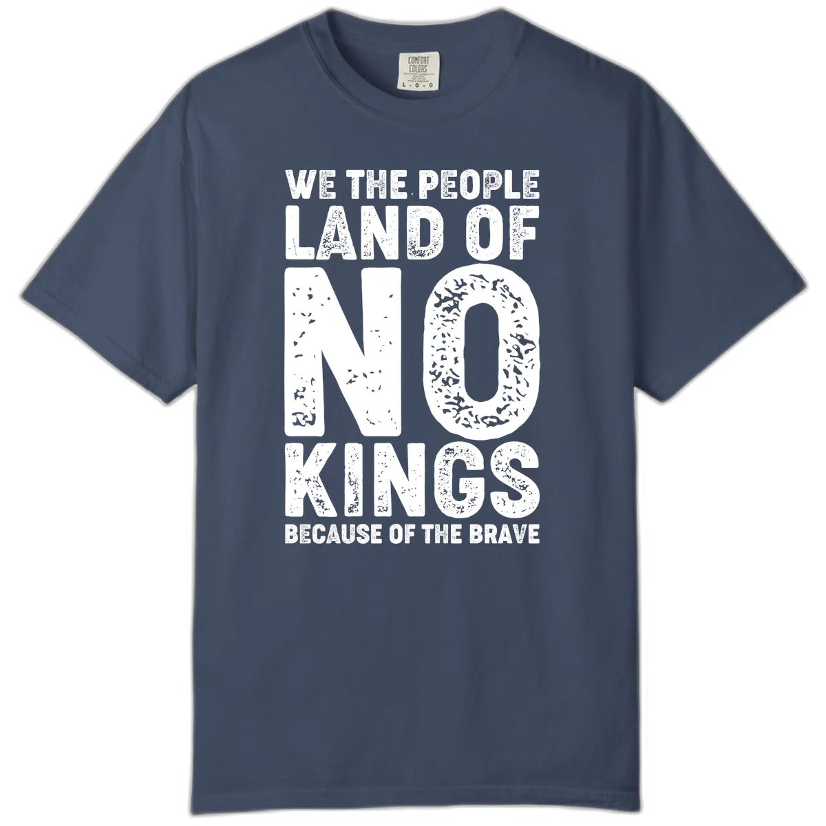 We The People Bravery Foundation Comfort Color Tee in Midnight