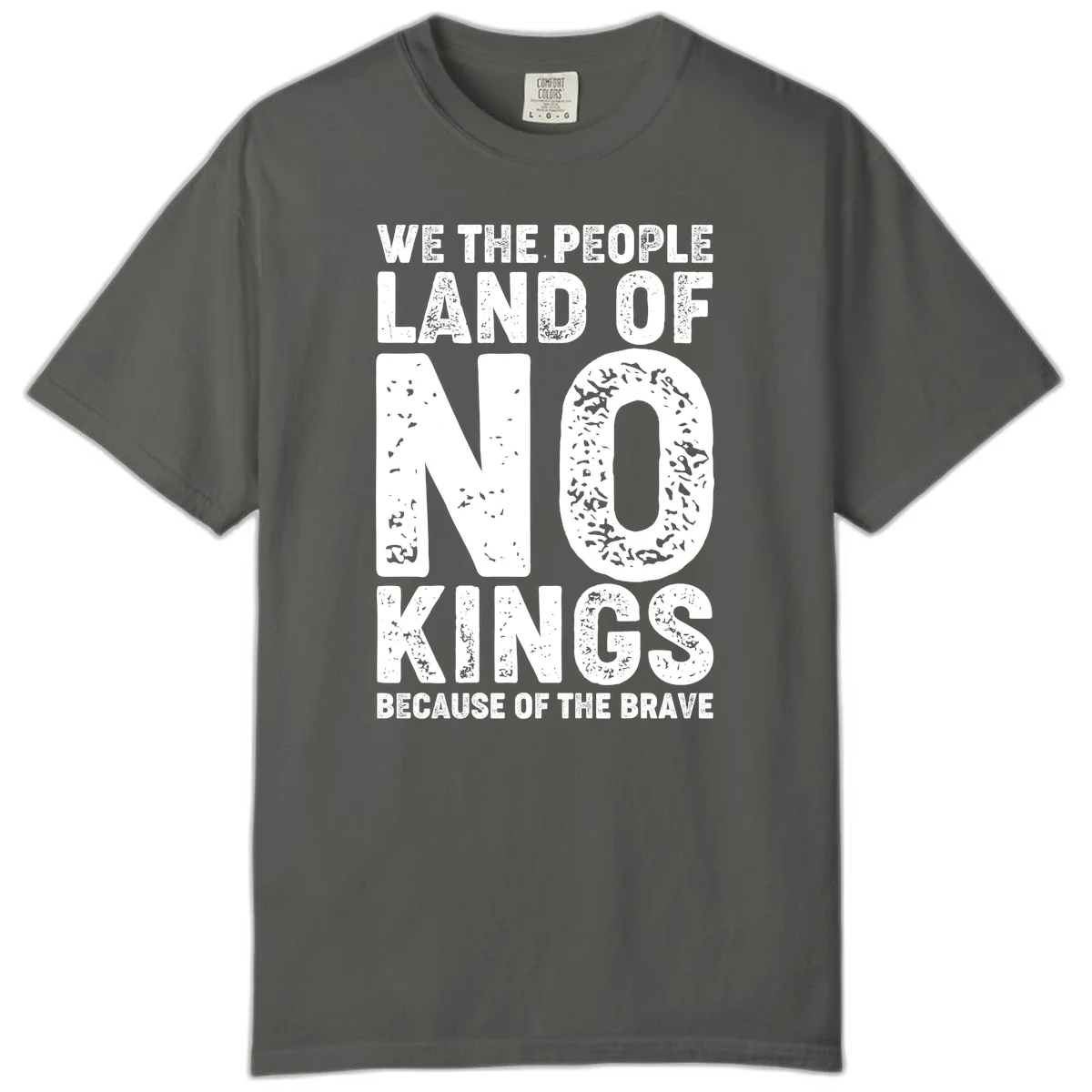 We The People Bravery Foundation Comfort Color Tee in Pepper