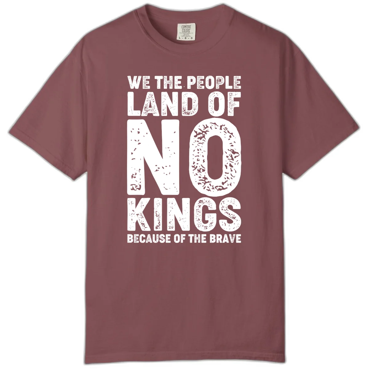 We The People Bravery Foundation Comfort Color Tee in Brick