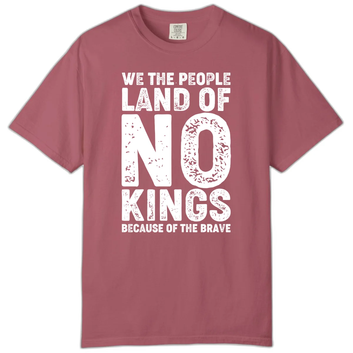 We The People Bravery Foundation Comfort Color Tee in Crimson