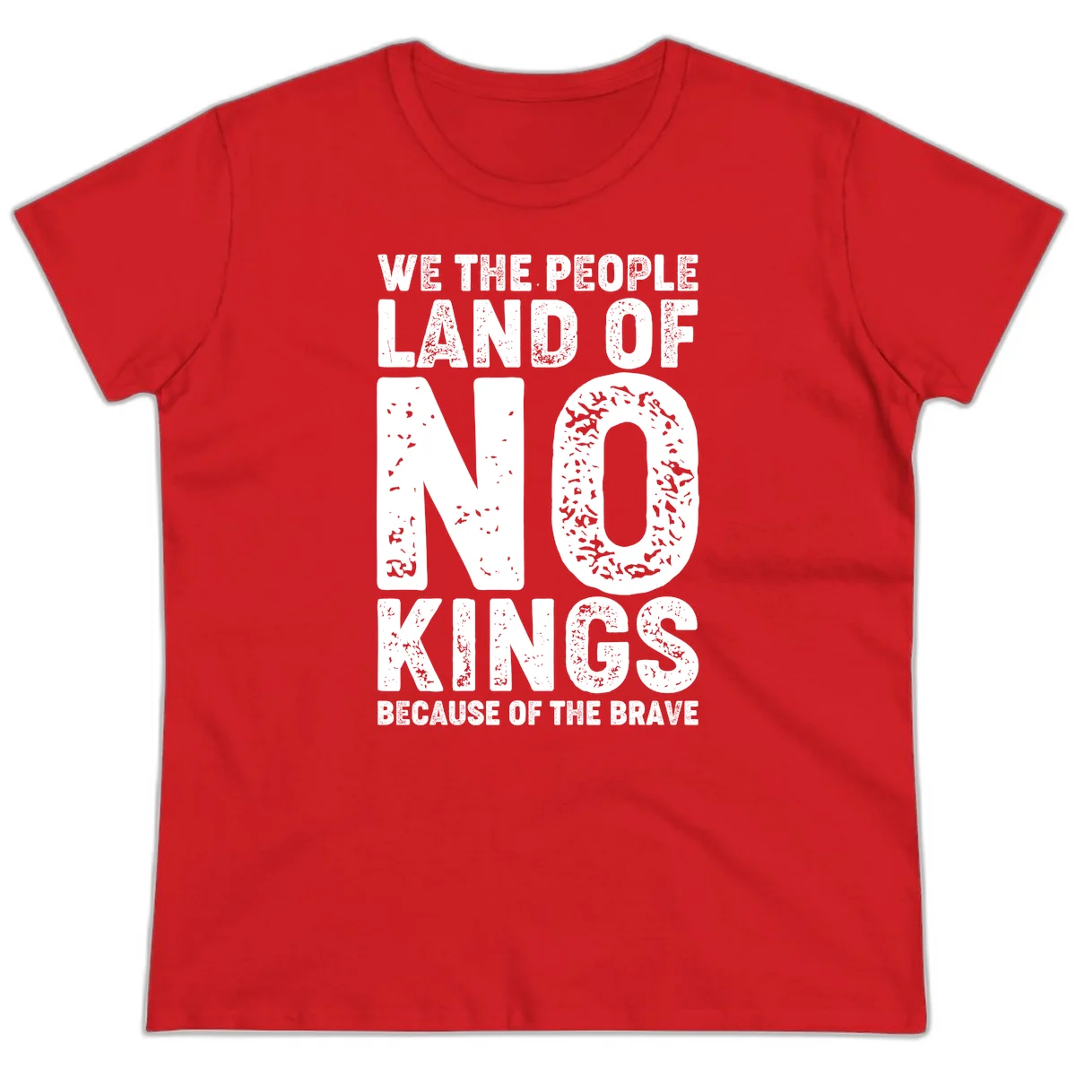 We The People Bravery Foundation Ladies Tee in Red