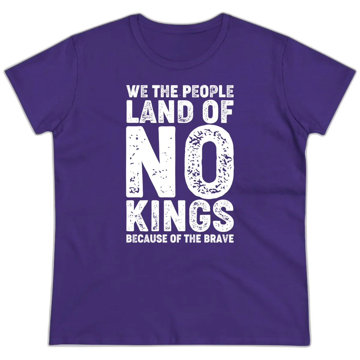 We The People Bravery Foundation Ladies Tee in Purple