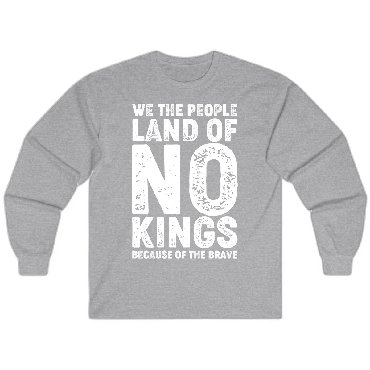 We The People Bravery Foundation Long Sleeve in Sport Grey