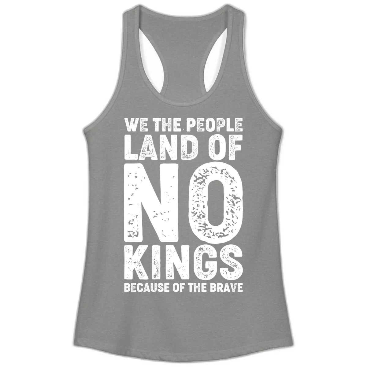 We The People Bravery Foundation Ladies Tank in Heather Grey